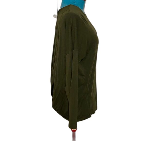 7th Ray Oversized Long Sleeve Draped Open Back Women Top Size M - Picture 3 of 6